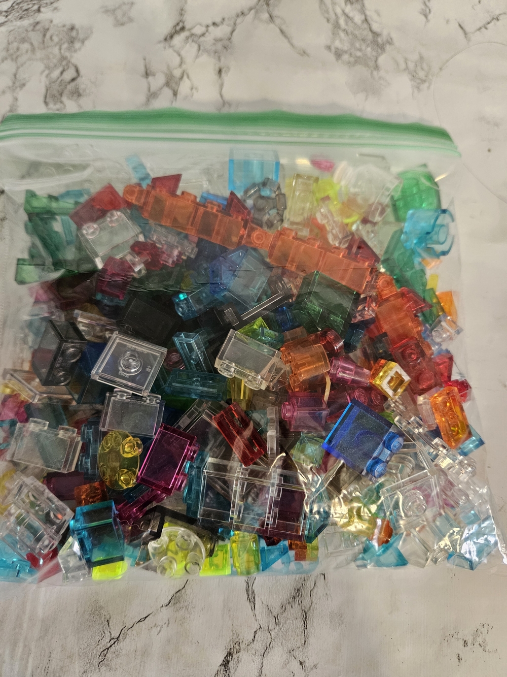 Lego Transparent & Multicolor Mini Brick Lot